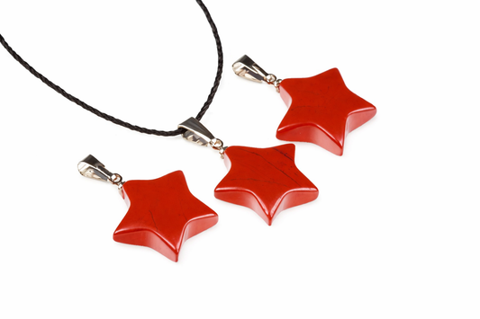 Red jasper pendant – Star