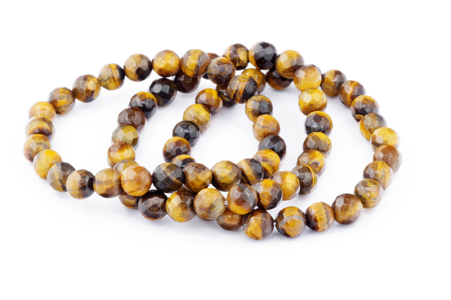 Náramek tygřího oka - facetovaný