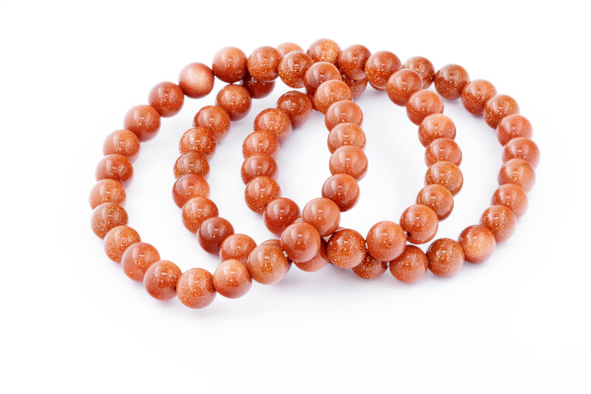 Goldstone bracelet – 8mm