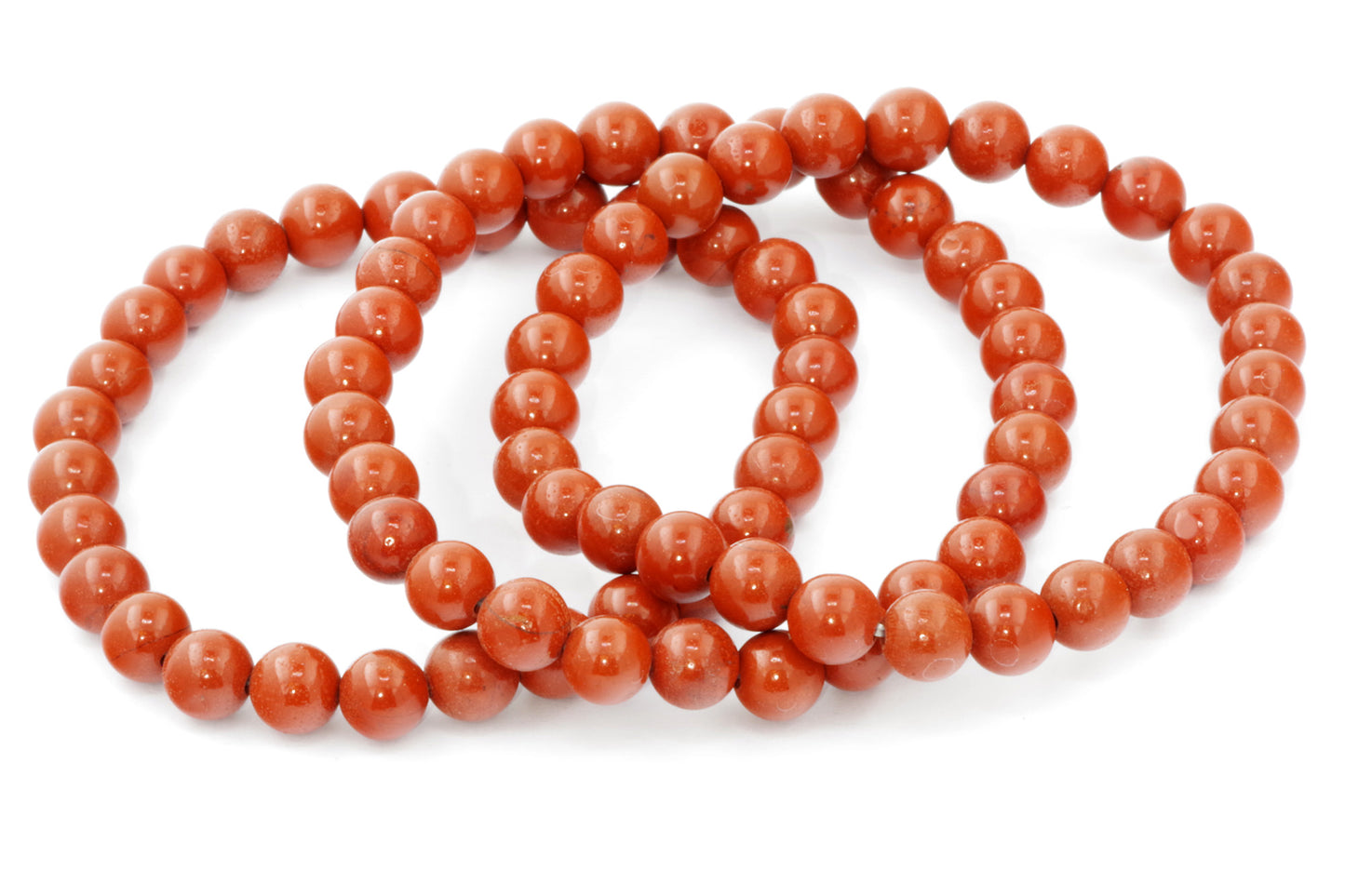Pulseira vermelha jasper - 6mm