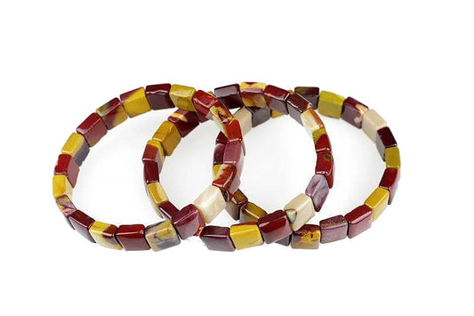 Mookaite Jasper -armband - fyrkant