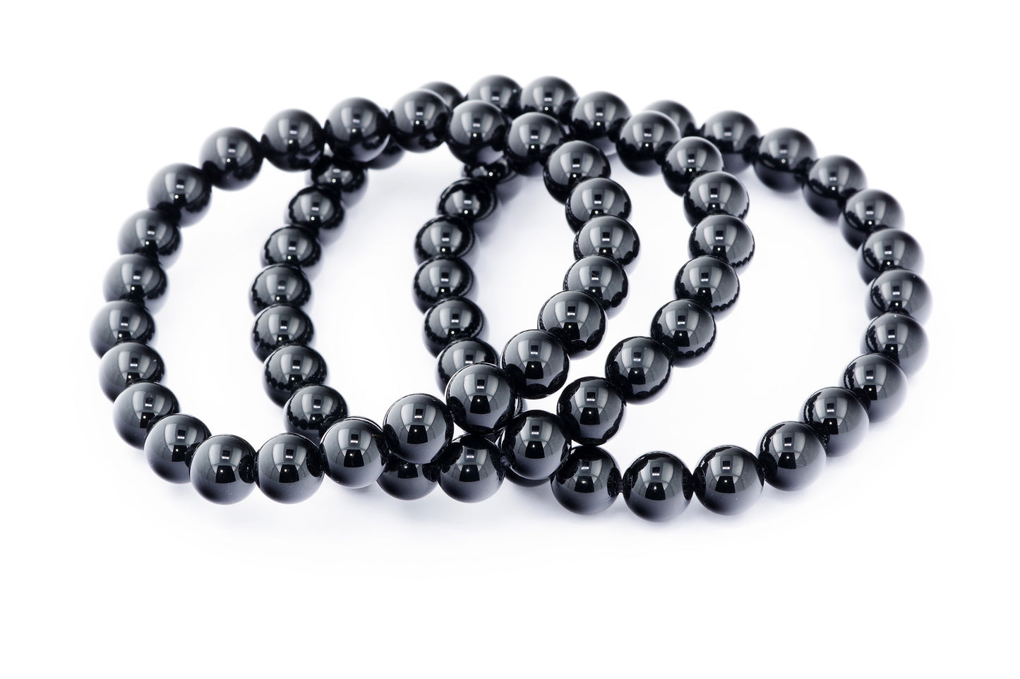 Pulseira de onyx preto - 8mm
