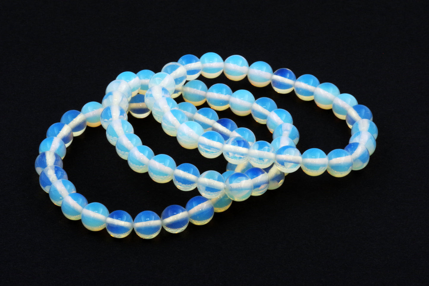Glass opal bracelet – 8mm