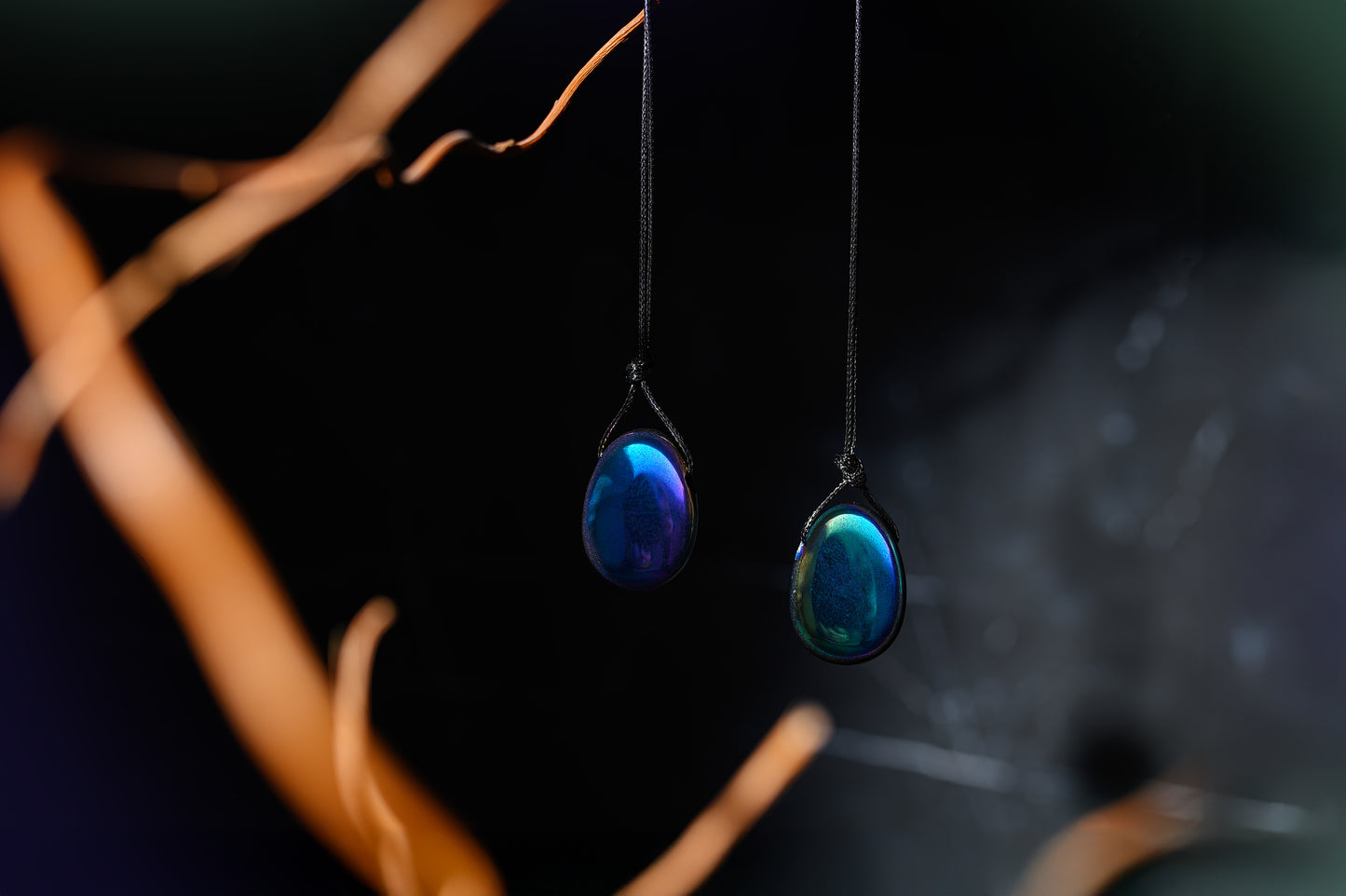 Regenboog hematiet hanger - drop