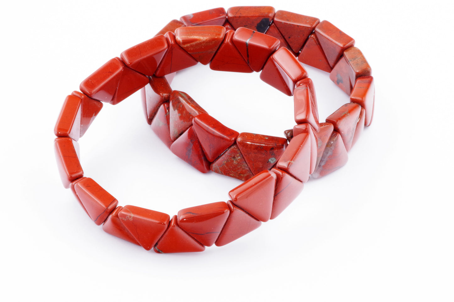 Red Jasper bracelet – Triangle