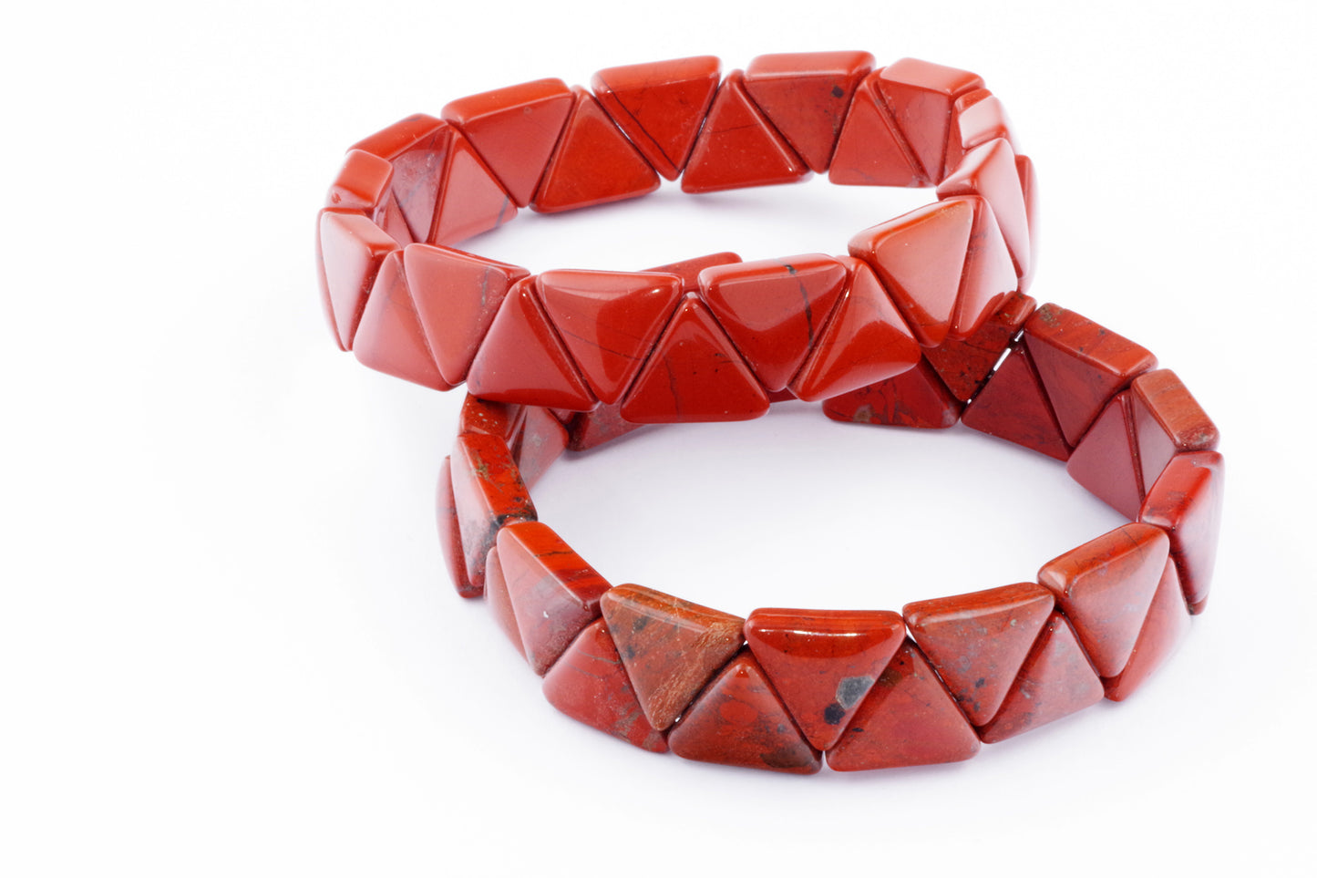 Red Jasper bracelet – Triangle