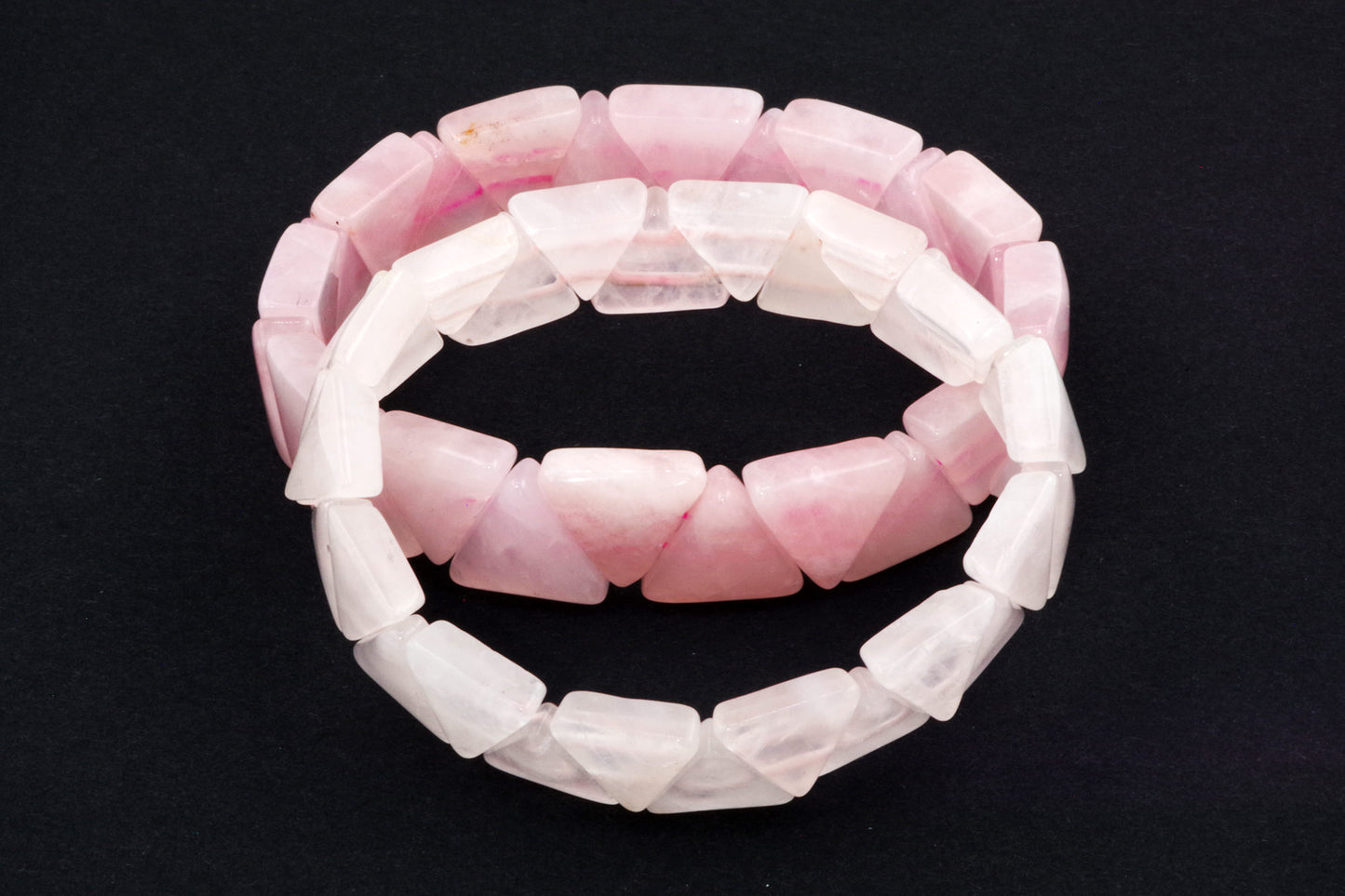 Rose quartz bracelet – Triangle
