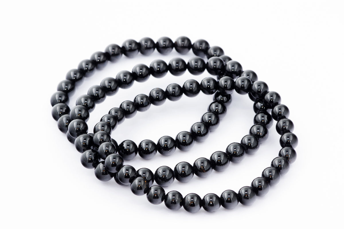 Brazalete Turmaline Schorl - 6 mm