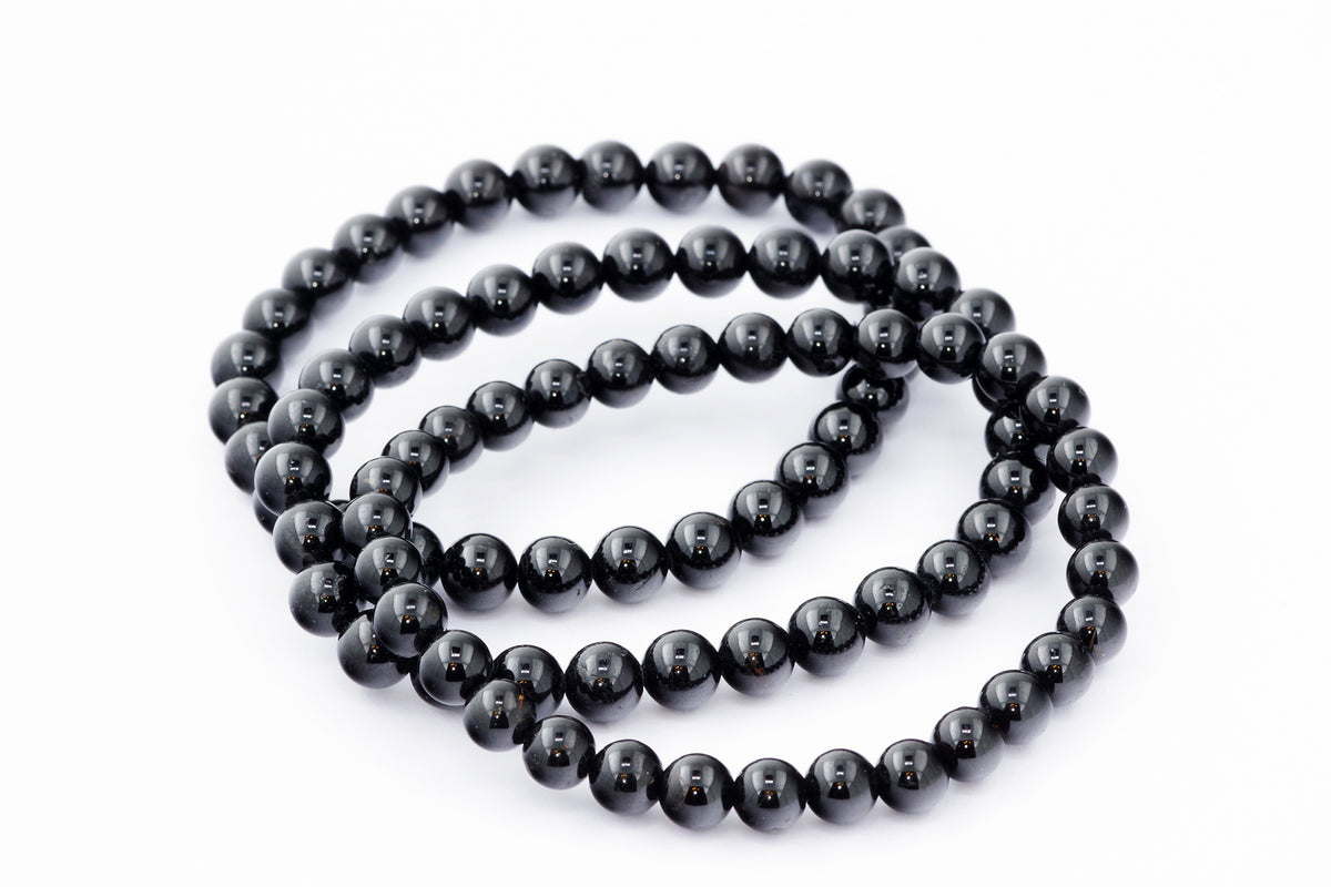 Brazalete Turmaline Schorl - 6 mm