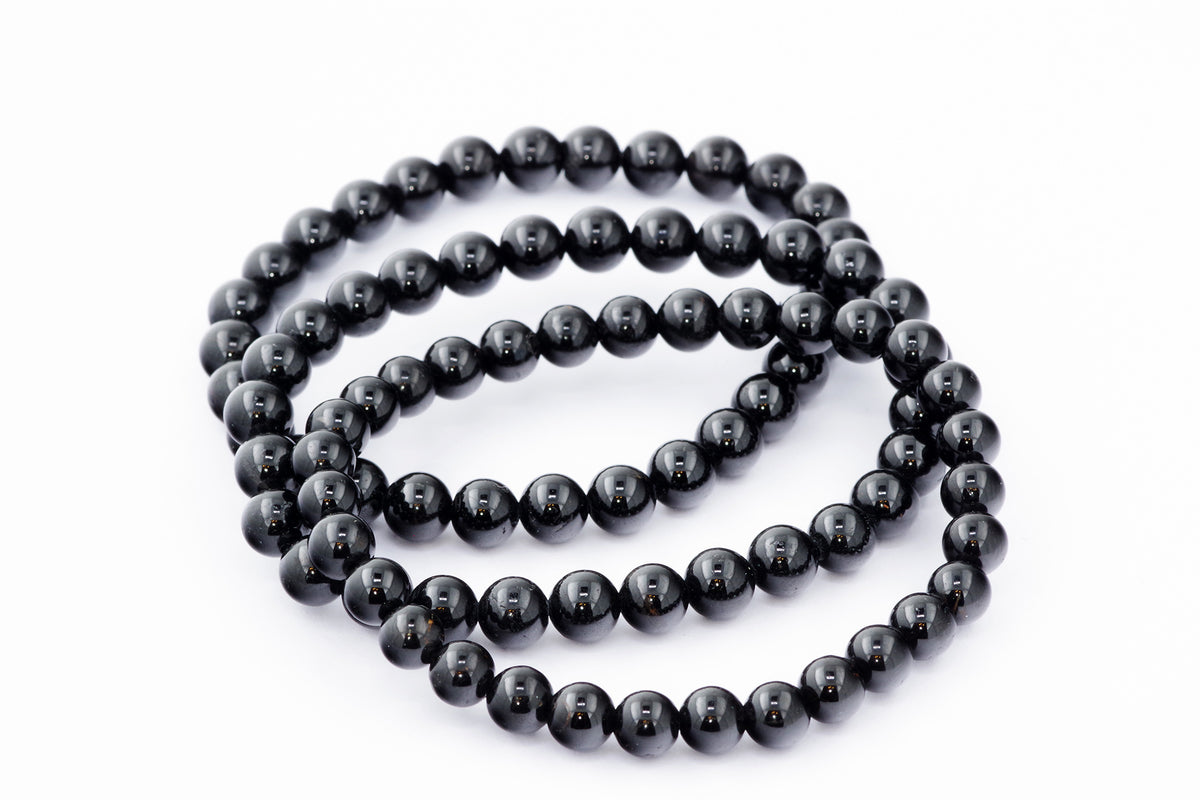 Brazalete Turmaline Schorl - 6 mm