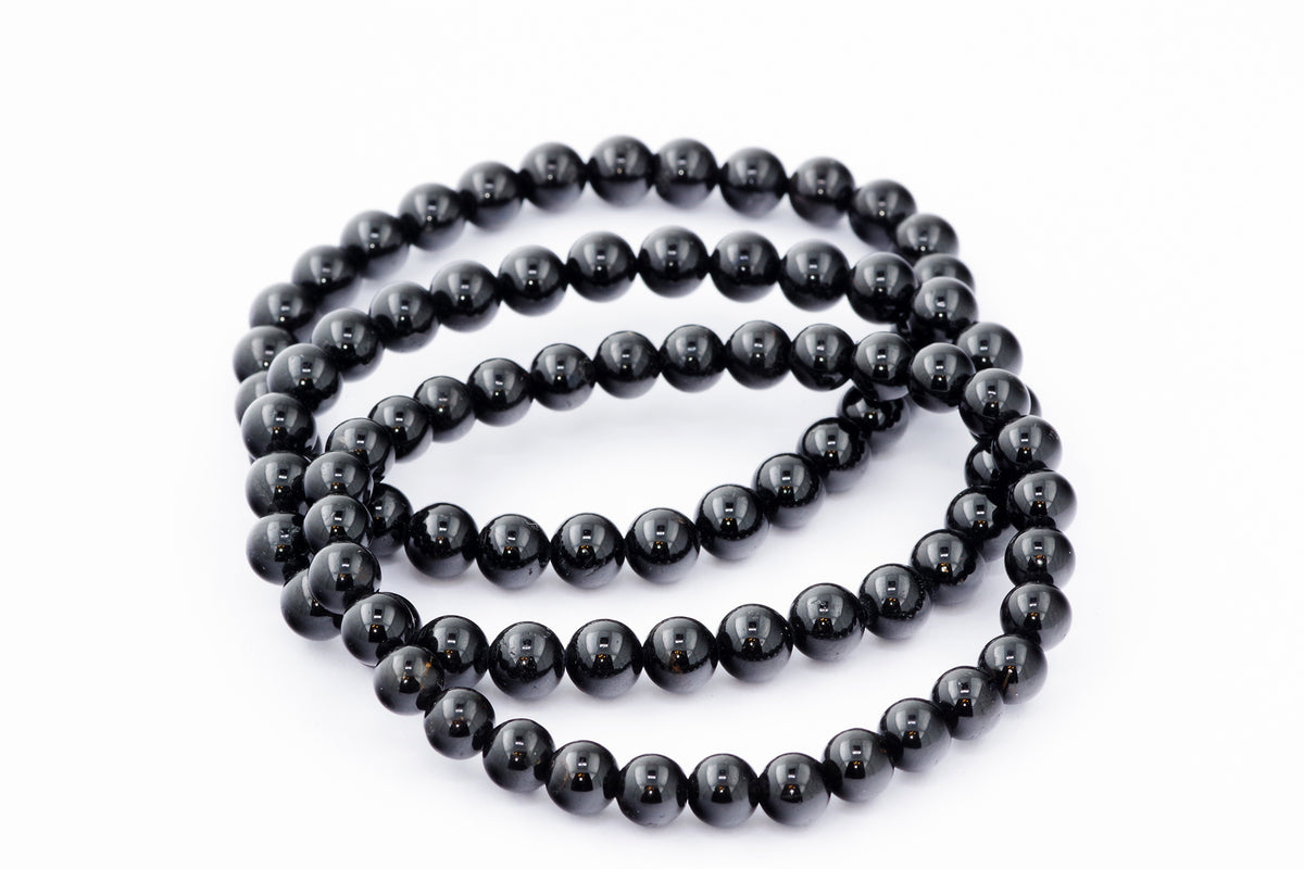 Brazalete Turmaline Schorl - 6 mm