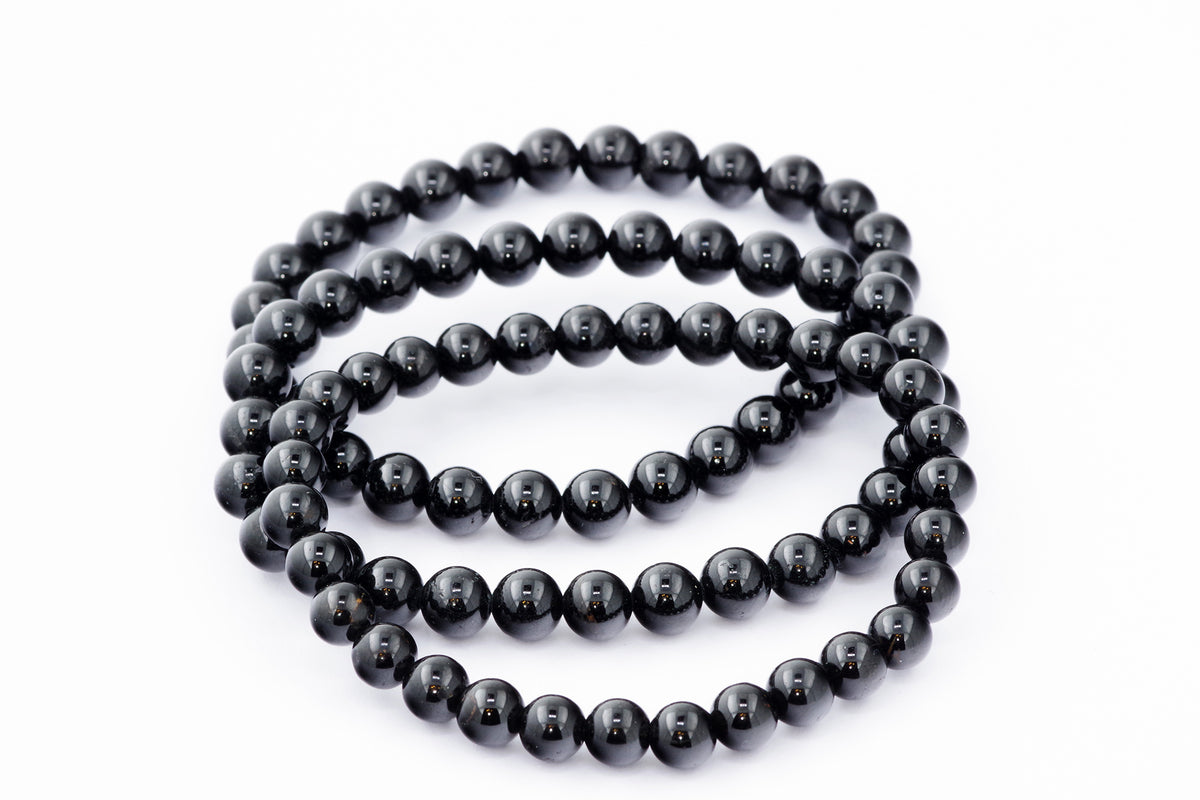 Brazalete Turmaline Schorl - 6 mm