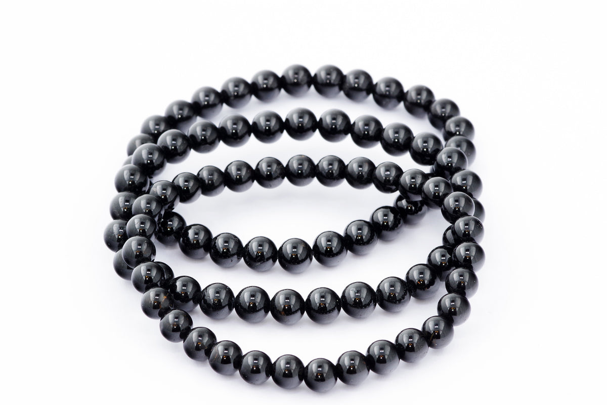 Brazalete Turmaline Schorl - 6 mm