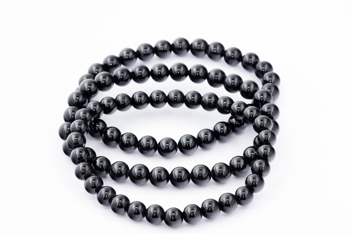 Brazalete Turmaline Schorl - 6 mm