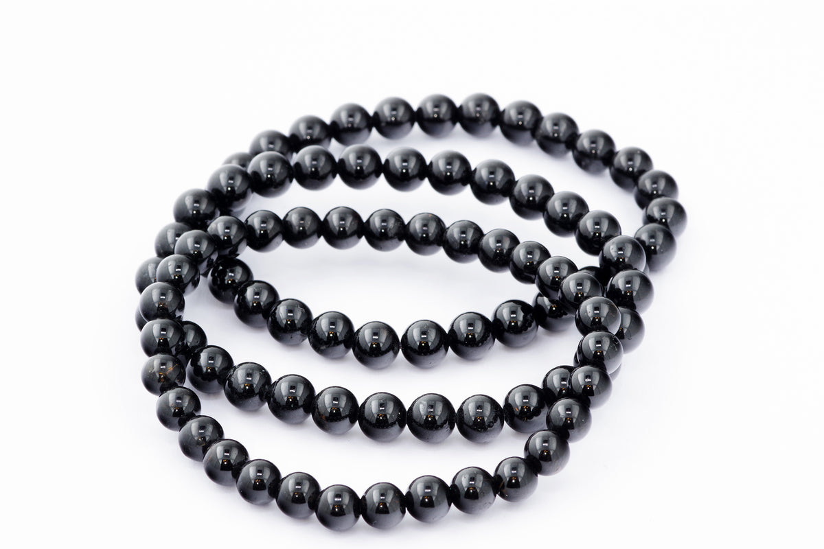 Brazalete Turmaline Schorl - 6 mm