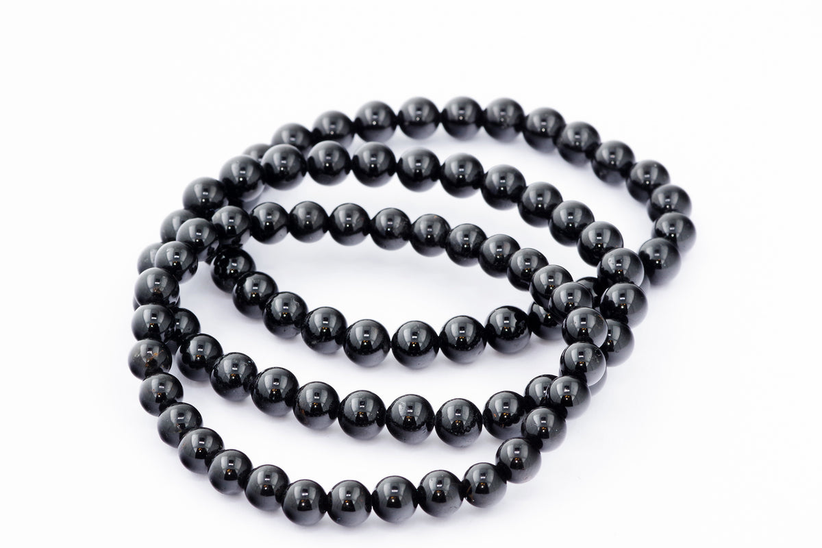 Brazalete Turmaline Schorl - 6 mm