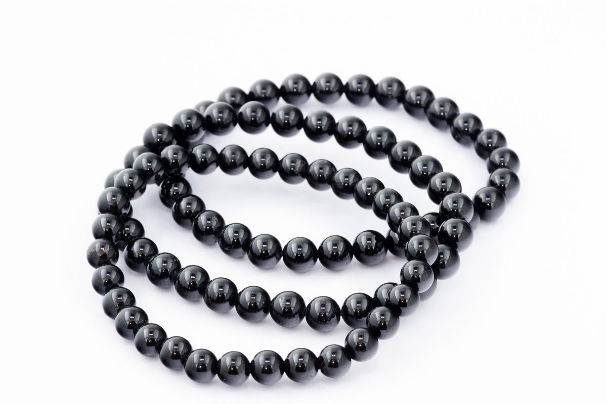 Brazalete Turmaline Schorl - 6 mm
