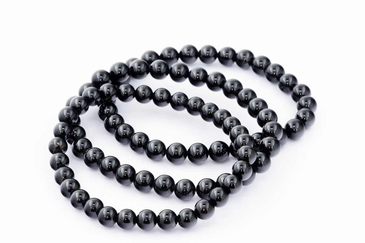 Brazalete Turmaline Schorl - 6 mm