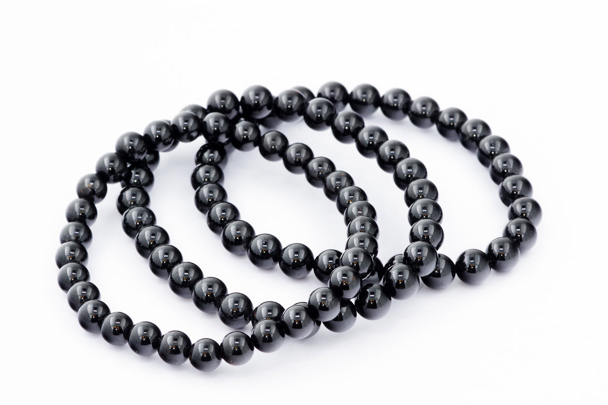 Brazalete Turmaline Schorl - 6 mm