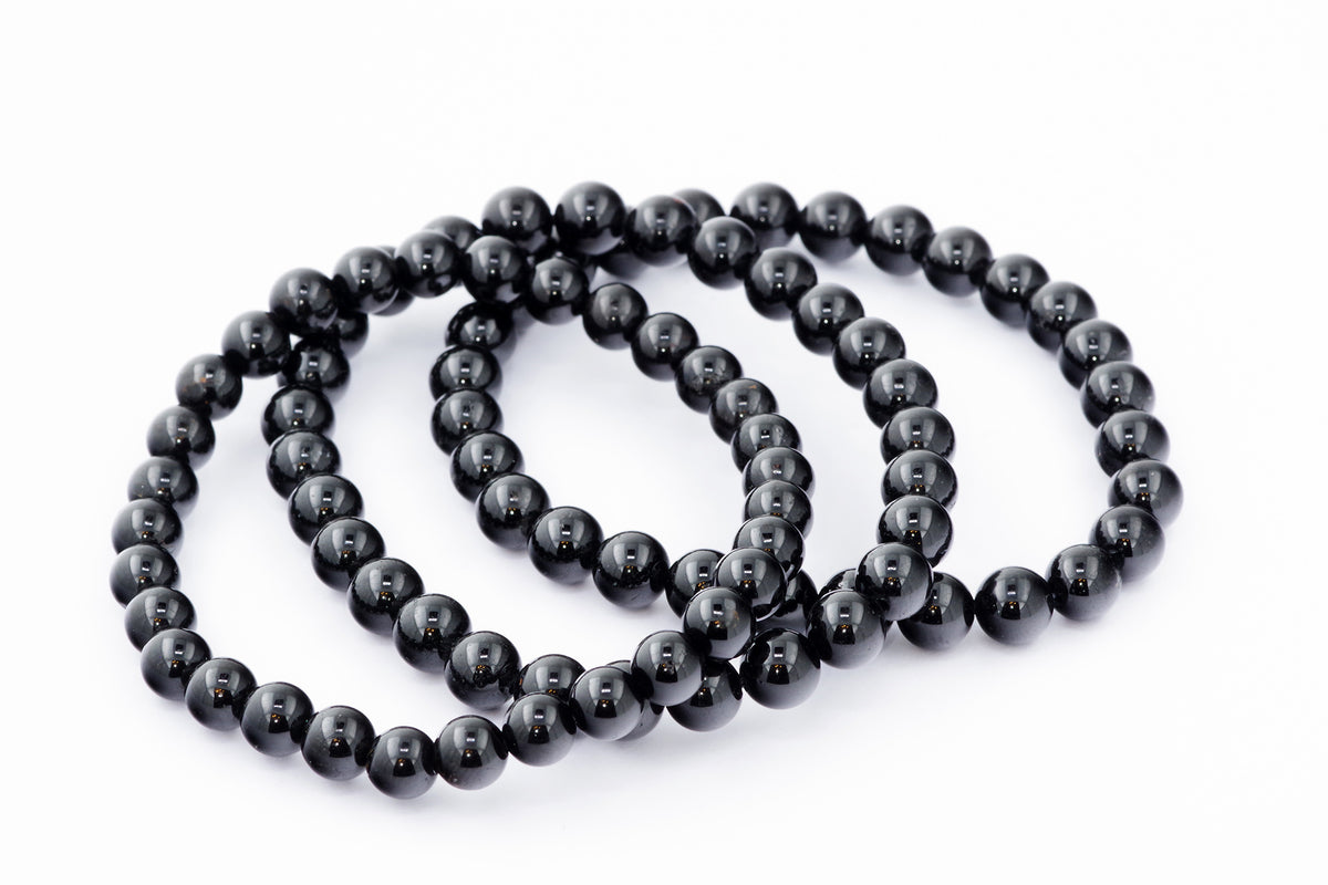 Brazalete Turmaline Schorl - 6 mm
