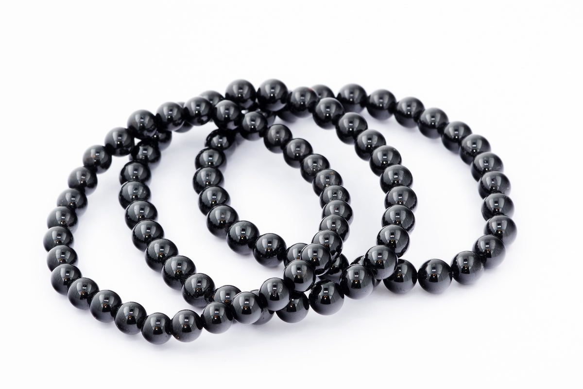 Brazalete Turmaline Schorl - 6 mm
