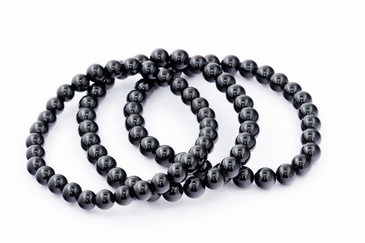 Brazalete Turmaline Schorl - 6 mm