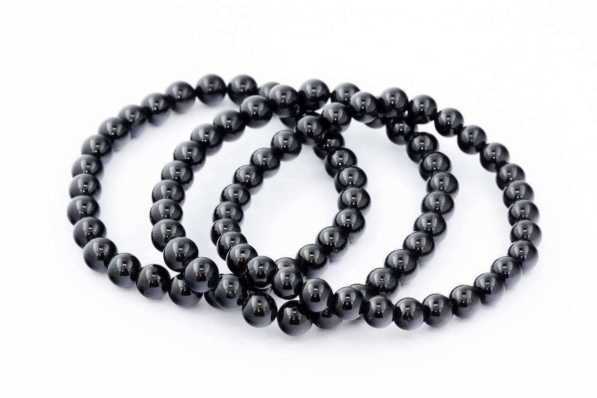 Brazalete Turmaline Schorl - 6 mm