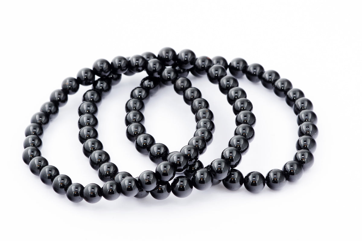 Brazalete Turmaline Schorl - 6 mm