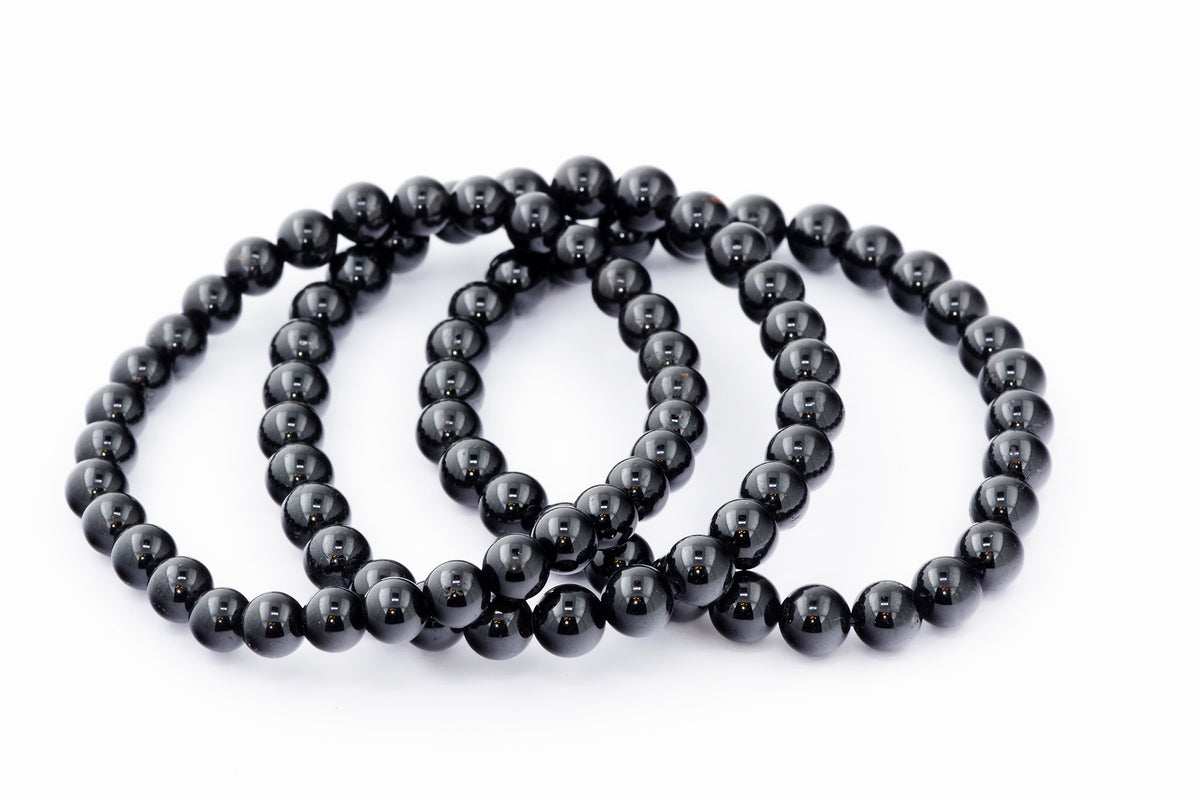 Brazalete Turmaline Schorl - 6 mm