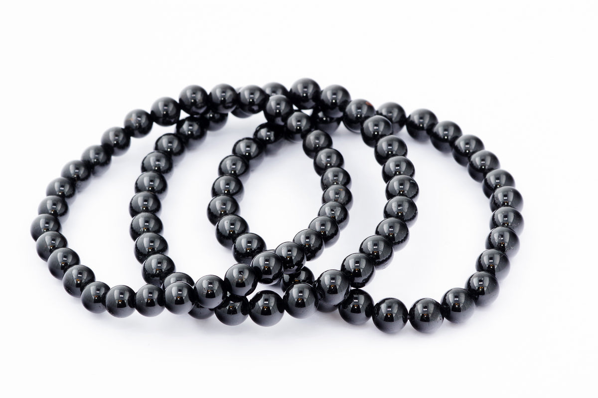 Brazalete Turmaline Schorl - 6 mm