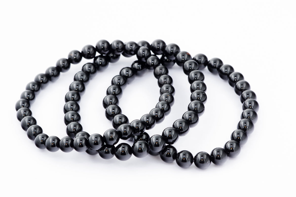 Brazalete Turmaline Schorl - 6 mm