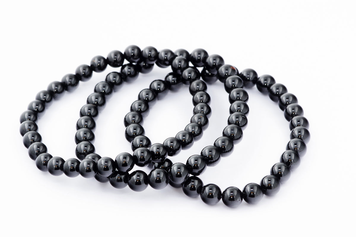 Brazalete Turmaline Schorl - 6 mm