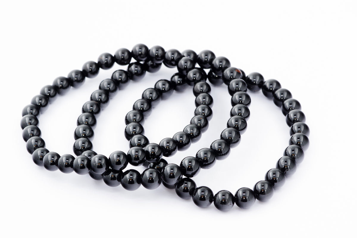 Brazalete Turmaline Schorl - 6 mm