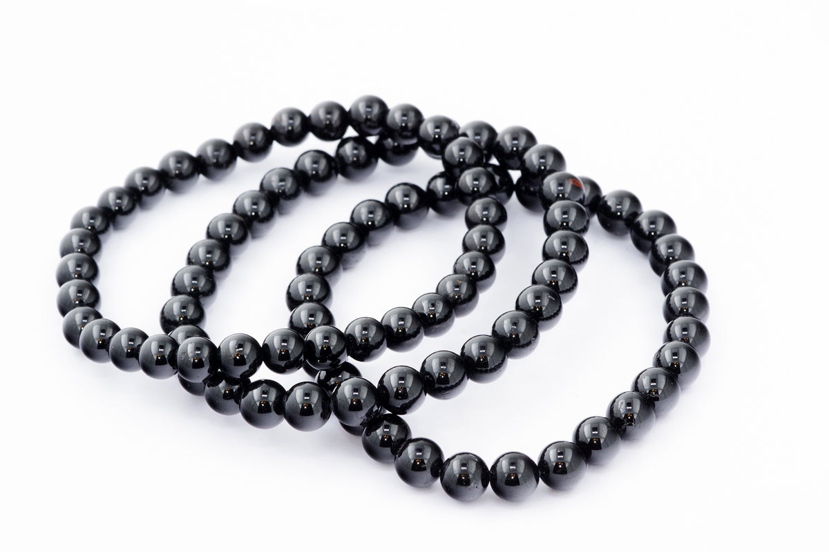 Brazalete Turmaline Schorl - 6 mm