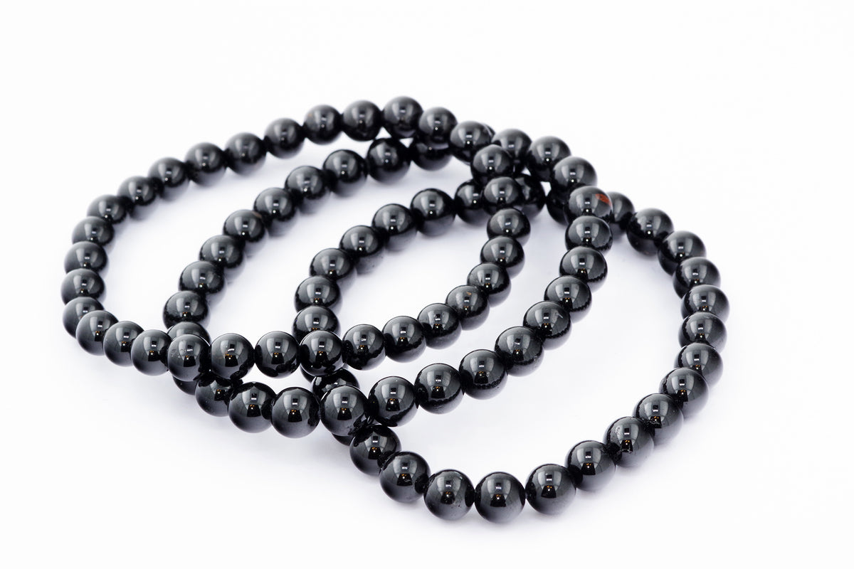 Brazalete Turmaline Schorl - 6 mm