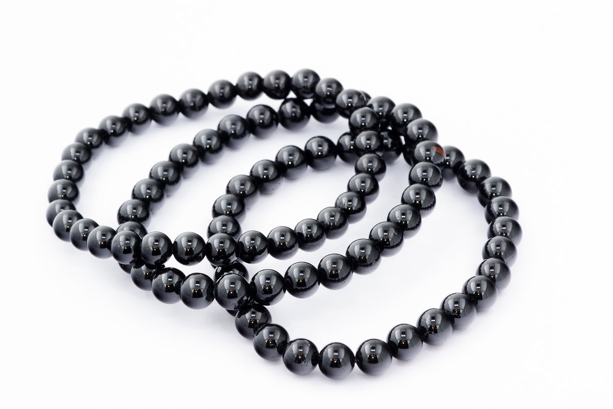 Brazalete Turmaline Schorl - 6 mm