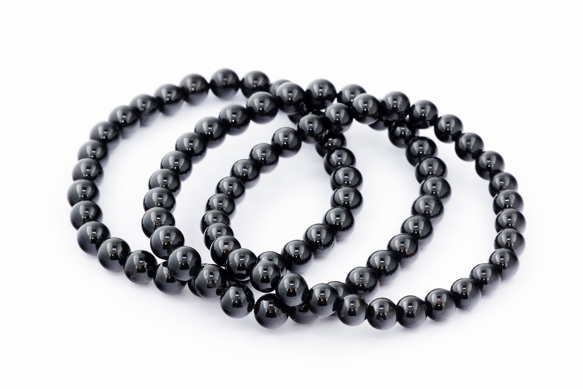 Brazalete Turmaline Schorl - 6 mm
