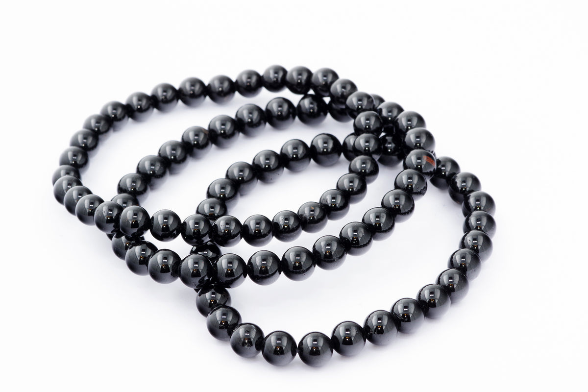 Brazalete Turmaline Schorl - 6 mm