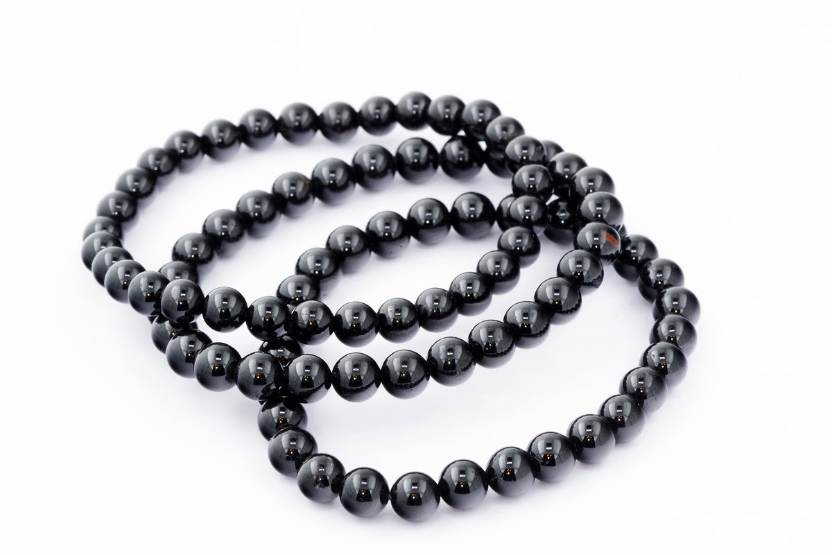 Brazalete Turmaline Schorl - 6 mm