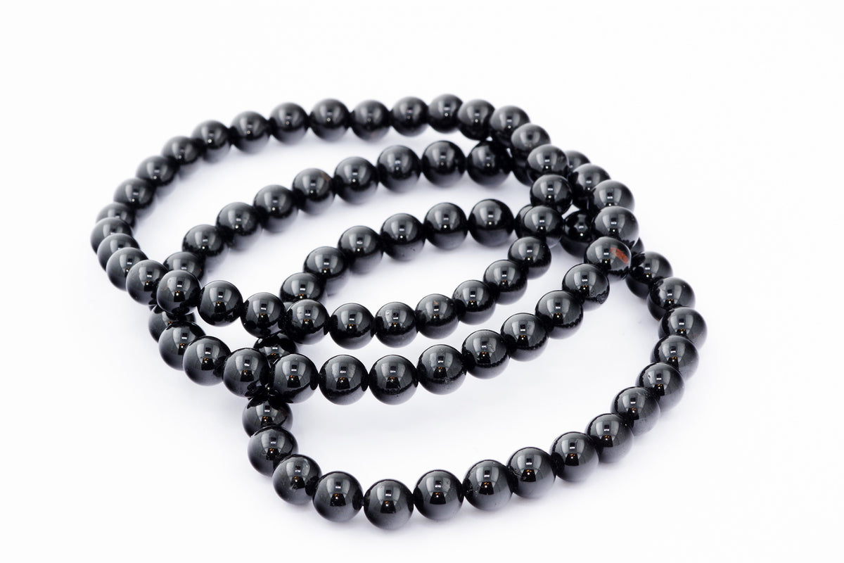 Brazalete Turmaline Schorl - 6 mm