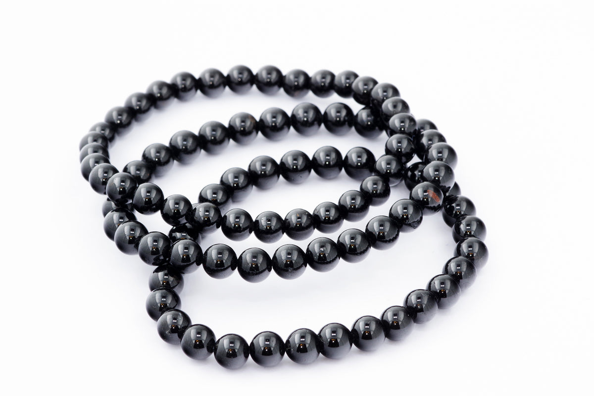 Brazalete Turmaline Schorl - 6 mm