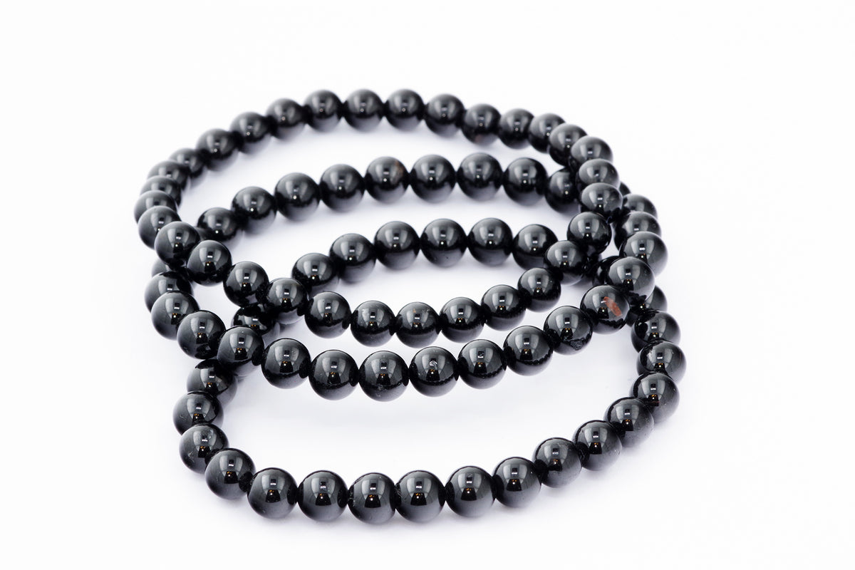 Brazalete Turmaline Schorl - 6 mm