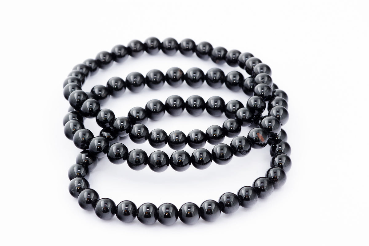 Brazalete Turmaline Schorl - 6 mm