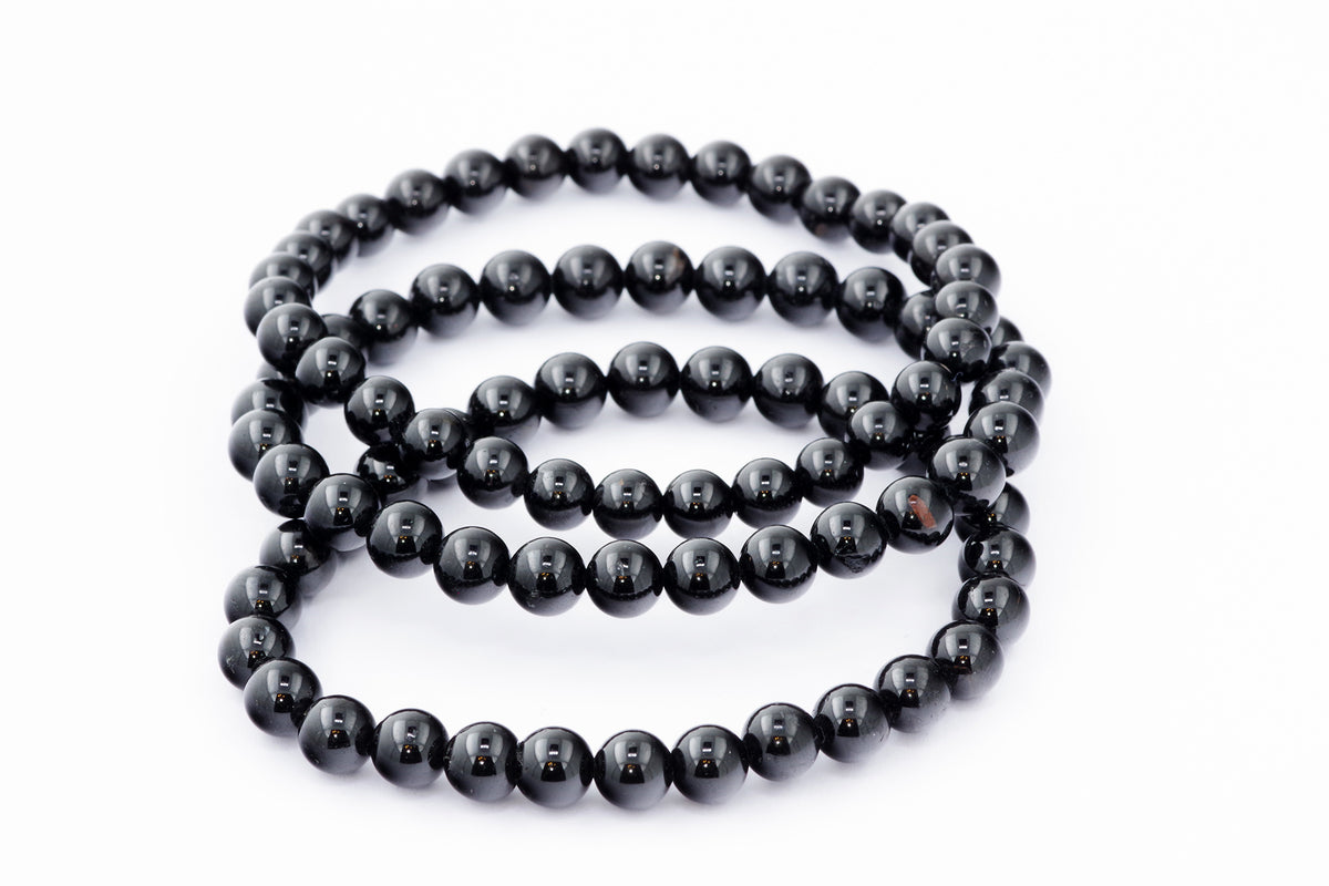Brazalete Turmaline Schorl - 6 mm