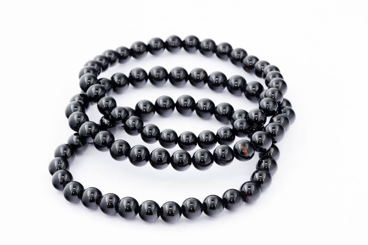 Brazalete Turmaline Schorl - 6 mm