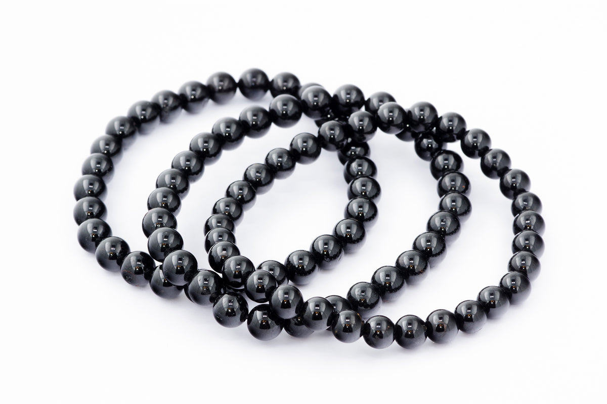 Brazalete Turmaline Schorl - 6 mm