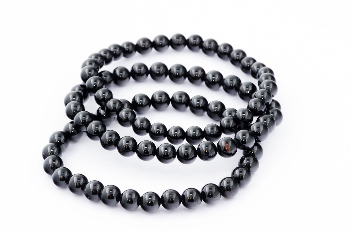Brazalete Turmaline Schorl - 6 mm