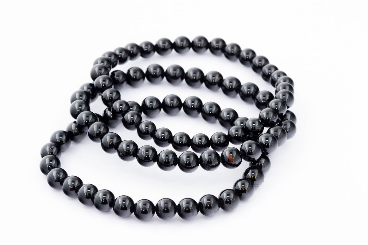 Brazalete Turmaline Schorl - 6 mm