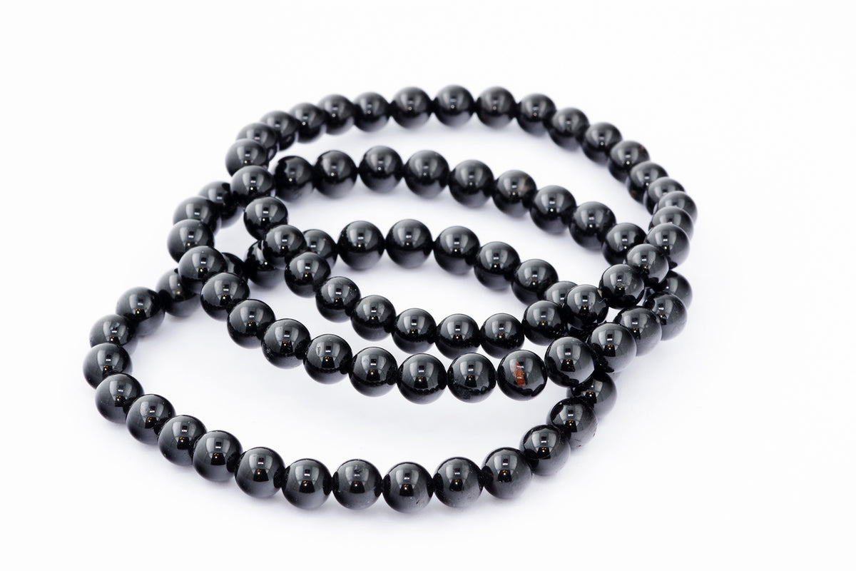 Brazalete Turmaline Schorl - 6 mm