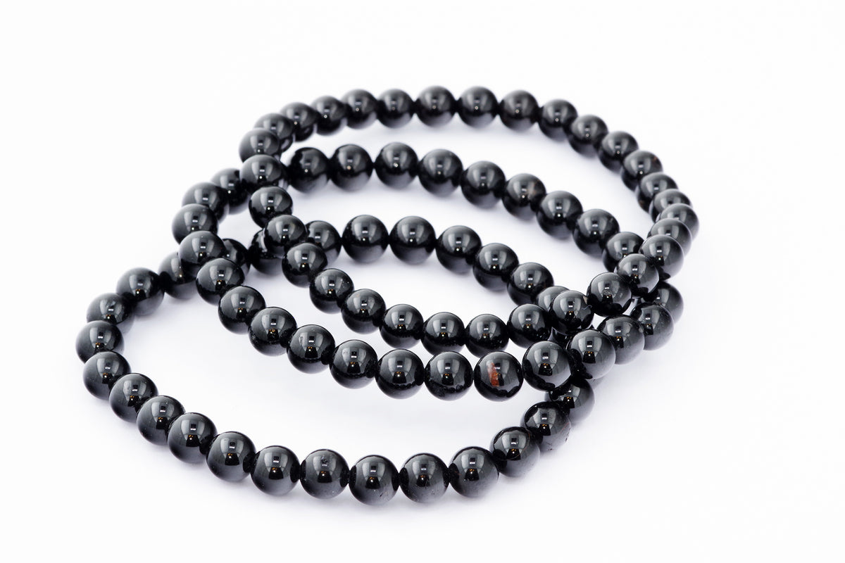 Brazalete Turmaline Schorl - 6 mm